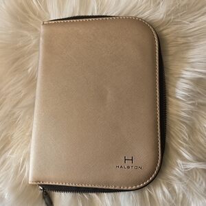 H by Halston Gold Zip-Around Wallet Jewelry Travel Organizer Case